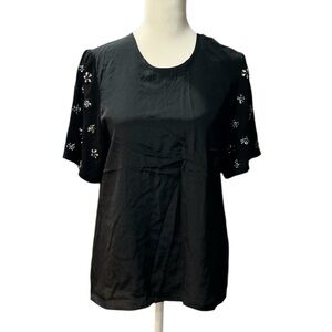 CAMI NYC Black Embellished Blouse, BNWT, XS